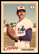 1978 O-Pee-Chee Baseball Steve Rogers (D) Montreal Expos #9