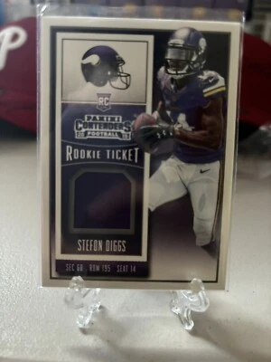 Stefon Diggs 2015 Panini Contenders Rookie Ticket Relic RTS-SO Vikings Bills - Image 1 of 2