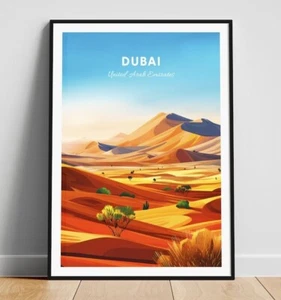 Dubai travel print - UAE wall art, Dubai poster, UAE print - Picture 1 of 3