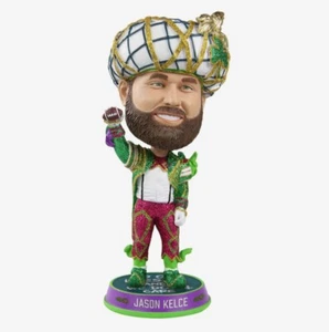 Jason Kelce Philadelphia Eagles Superbowl Parade Mummer Suit Bobblehead FOCO NEW - Picture 1 of 6