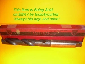 National Twist 1-5/32" DRILL W/#4 Morse Taper HSS - Picture 1 of 1