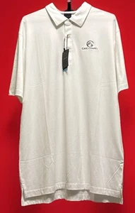 Polo Dunning Golf Coolmax para hombre blanco con logotipo de Caye Chapel en el pecho XL - Imagen 1 de 5