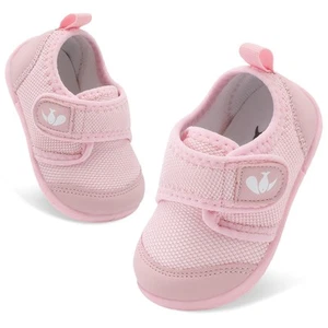 Baby First Walker Shoes Boys Girls Canvas Shoes Newborn Crib Shoes Anti-Slip ... - Picture 1 of 7