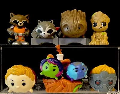Marvel Tsum Tsum Guardians Of The Galaxy Figures & Stand Set Of 11 Disney - Image 1 of 4