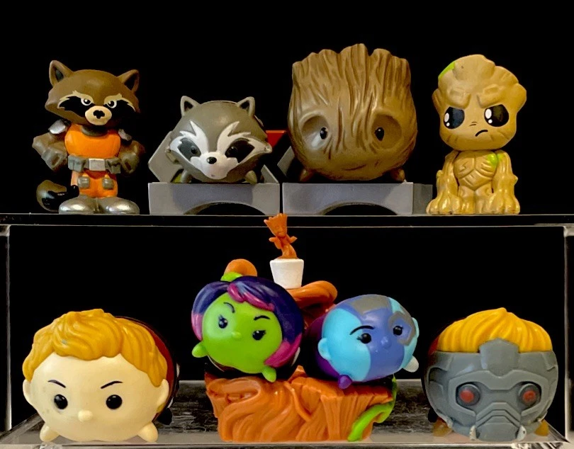 Marvel Tsum Tsum Guardianes de la Galaxia Juego de 11 Figuras y Soporte Disney Foto 1 de 4