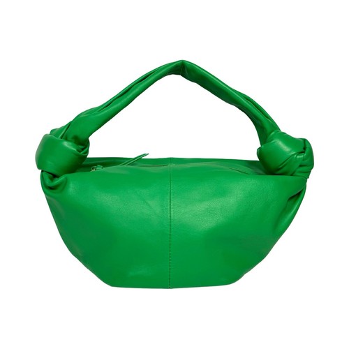 Bottega Veneta Mini borsa doppio nodo in nappa verde pappagallo fomoluxury