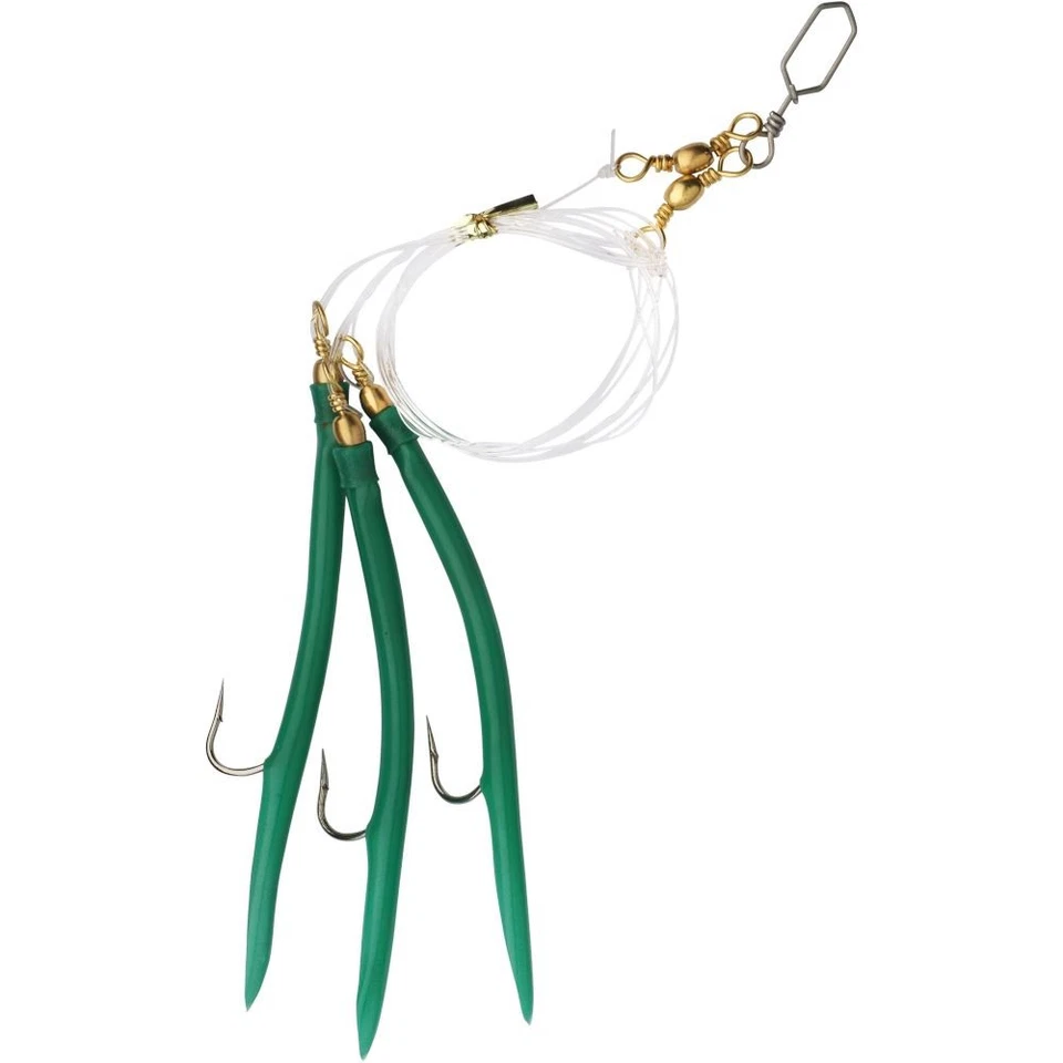 Shakespeare Salt Gummi Makk Rig Größe 5/0 grün - Bild 1 von 1