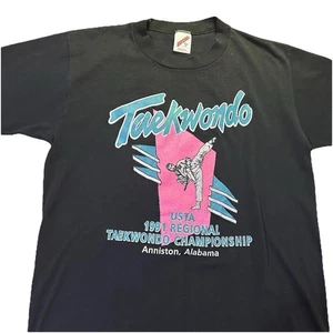 Camisa De Colección Taekwondo Mediana Años 90 Campeonatos de Lucha Artes Marciales Karate - Imagen 1 de 7