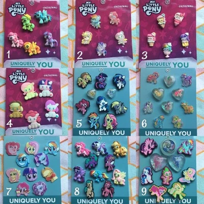 Crocs Handmade jibbitz 5pc my little pony fluttershy rainbowdash shoe charms - Image 1 of 4