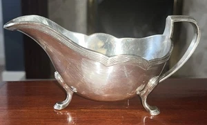 HARRODS SILVER PLATED GRAVY BOAT C 1930 - Picture 1 of 8
