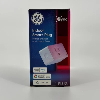 GE Smart Indoor Plug, Smart Outlet Control, WiFi Outlet, Matter, Cync - Image 1 of 3