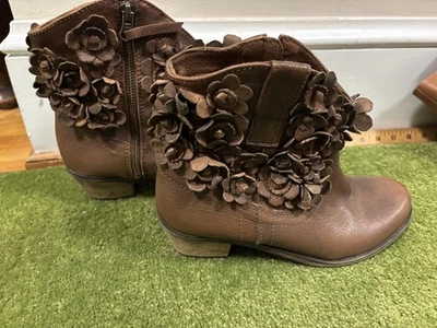 Botines Anthropologie Sheridan Mia Botánicos Cuero Marrón - Talla 9. LEER Foto 1 de 4