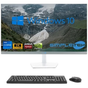 Aio All In One I7 27" 2k Ram 16gb Ssd 240gb Gpu Rx 550 Win 10 Desktop Gaming - Picture 1 of 10