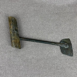 Late 1800s Primitive Tobacco Harvesting Knife Farming Tool 10in Wood T-Handle - Picture 1 of 5
