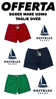 Costume mare UOMO  Piscina  Over FANTASIA Taglie Forti Boxer 3XL-4XL-5XL-6XL - Immagine 1 di 4
