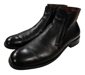Allen Edmonds York Doble Cremallera Botines Para Hombre Talla 13 AA Negro Cuero Zapatos - Imagen 1 de 14