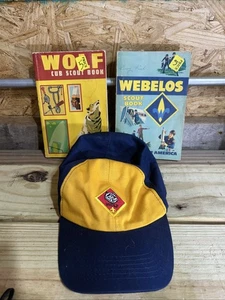 VTG Cub/Boy Scout Books And Hat - Picture 1 of 9