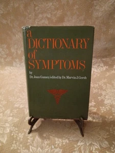A Dictionary of Symptoms by Joan Gomez (1968, HC w/ DJ, 1st US Edition) VTG Book - Picture 1 of 7