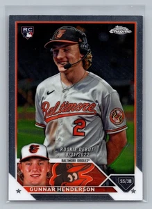 2023 Topps Chrome Update #USC208 Gunnar Henderson - Picture 1 of 2