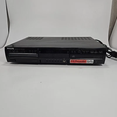 Philips CDR778 CD Recorder Player CDR Burner Dual Deck Tray High Speed Dubbing - Image 1 of 4