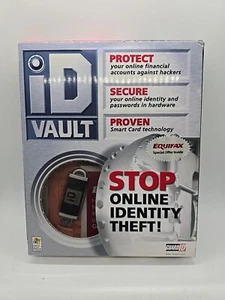 ID Vault Guard ID Systems STOP KRADZIEŻY TOŻSAMOŚCI ONLINE Windows XP Bezpieczne hasła - Zdjęcie 1 z 2