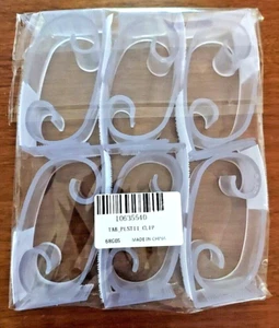 12 pcs Plastic Table Skirt Clips Attachments w/ Table Linens Decorations 3" NEW - Picture 1 of 3