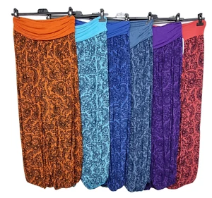 Nuevo Pantalones de Yoga Lagenlook BOHO Hippy Harén Ali Baba Holgados Cachemira Sueltos - Imagen 1 de 74