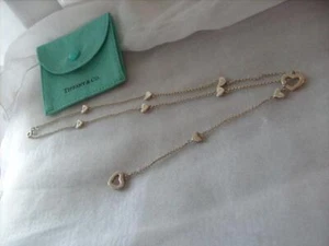 Collar de plata esterlina Tiffany & Co Heart Link Lariat - Imagen 1 de 10