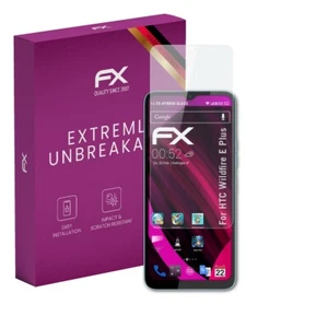 atFoliX Glass Protector for HTC Wildfire E Plus 9H Hybrid-Glass - Picture 1 of 8