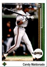 1989 Upper Deck Candy Maldonado . San Francisco Giants #502