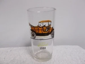 Vintage 1908 Ford 1913 Chevrolet Antique Automobiles Drinking Glass - Picture 1 of 6