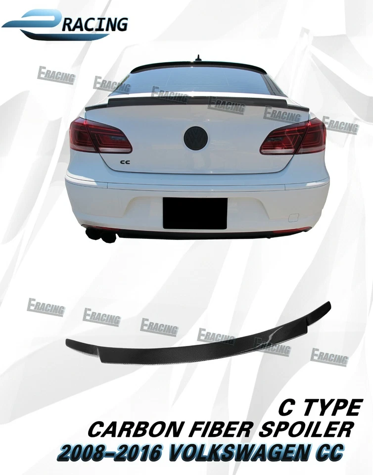 Volkswagen Passat CC 2008-2018 sedán 4 puertas alerón de fibra de carbono tipo C Foto 1 de 4