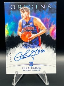 2021-22 Origins Luka Garza RC One of One 1/1 Pistons Clean On-Card Rookie Auto!!