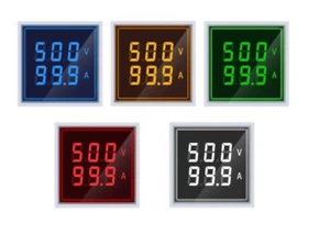 AC 50-500V 0-100A Platz LED Digital Voltmeter Amperemeter 110V 220V Spannung - Bild 1 von 12