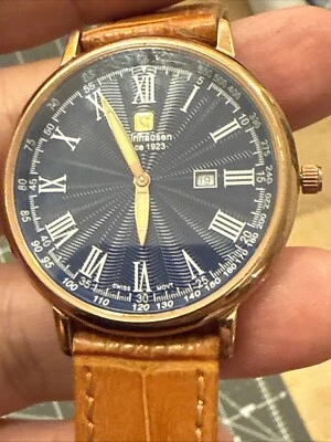 Reloj Hombre MW493G Steinhauser Azul Tono Dorado Caja Esfera Texturizada Batería Nueva Foto 1 de 4