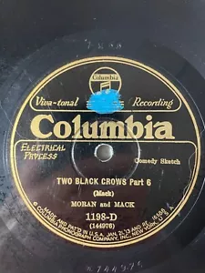Comedy 1928 Moran and Mack Two Black Crows Part 5 & 6 LP 78 Columbia Vinyl - Picture 1 of 4