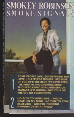 SMOKEY ROBINSON: "SMOKE SIGNALS" CASSETTE TAPE 1986 - Image 1 of 4