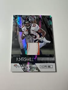 2009 Donruss Rookies & Stars Brandon Marshall Black Patch /30 Game Worn#112 - Picture 1 of 2