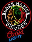 10&quot; Vivid Chicago Blackhawks Coors Light Neon Sign Light Lamp Beer Bar Man Cave for sale