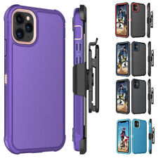 For iPhone 15 14 13 11 Pro Max XR SE Shockproof Rugged Heavy Duty Case Belt Clip