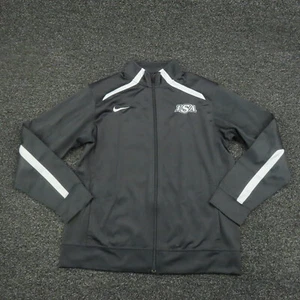 Nike Jacket Youth XL Extra Large Gray & White Full Zip Long Sleeve Soccer Boys - Picture 1 of 8