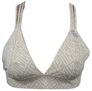 Bralette Victoria's Secret Rosa Logo Sin Forro Sin Costuras Tirantes Espalda Grande Nuevo con Etiquetas - Imagen 1 de 8