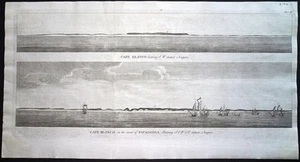 Antique map, Seale / Anson, Cape Blanco bearing S.W. distant 5 leagues.. - Picture 1 of 1