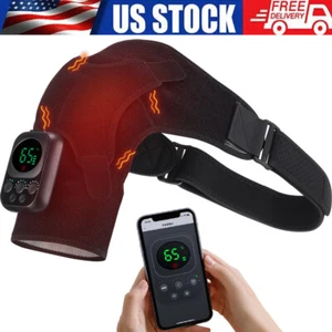 Electric Heated Shoulder Brace Heating Pad Therapy Heat Wrap Pain Relief Wrap - Picture 1 of 18