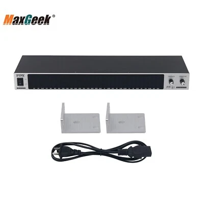 BDS PP-31 Audio Spectrum Analyzer Display 1U Music Spectrum VU Meter (White LED - Image 1 of 4