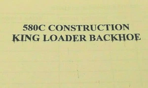 Case 580K Construction King Loader 580D Backhoe Parts Catalog 3-Ring Reprint - Picture 1 of 10