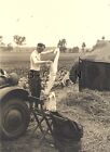 WWII German Large RP- Army Soldier- Semi Nude- Gay Interest- Washing- Tent- Car