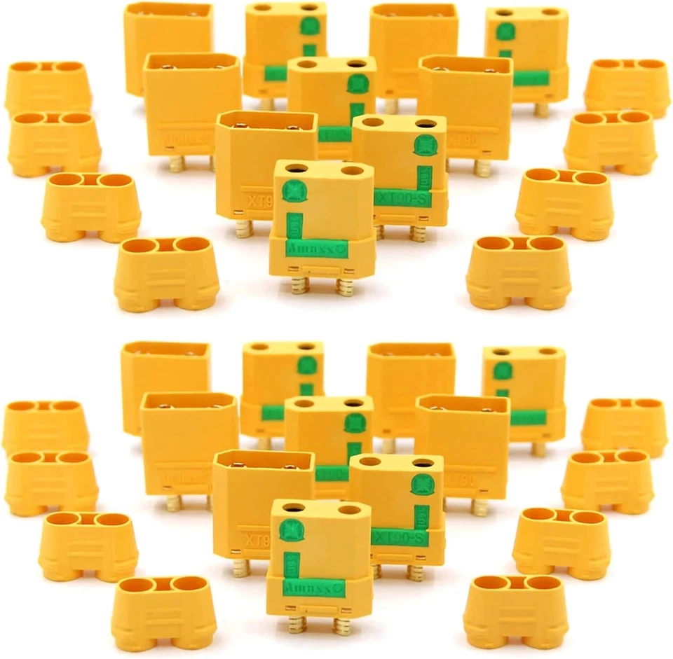 10 pairs Amass XT90-S 90A Anti Spark 4.5mm Connector Plug Upgrade XT90 XT90S - Image 1 of 4