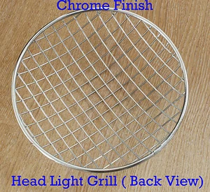 FOR ENFIELD BULLET MOTORCYCLE BIKE 7" HEAD LIGHT PROTECTIVE GRILL CHROME FINIS - Picture 1 of 1