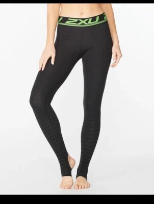 2XU Women Power Recovery Compr Tights Graduated Overfoot Stamping, Size: XS, New - Image 1 of 4
